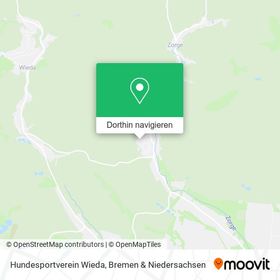 Hundesportverein Wieda Karte
