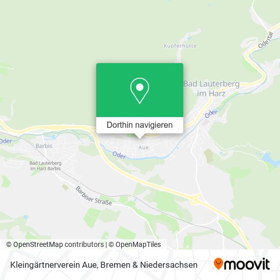 Kleingärtnerverein Aue Karte