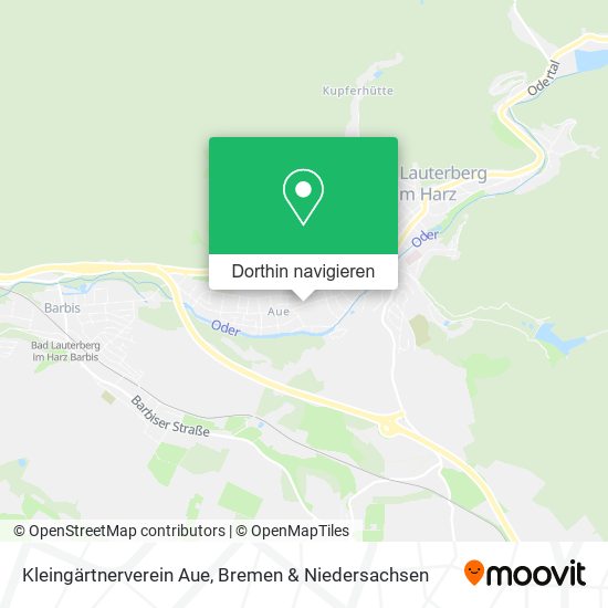 Kleingärtnerverein Aue Karte