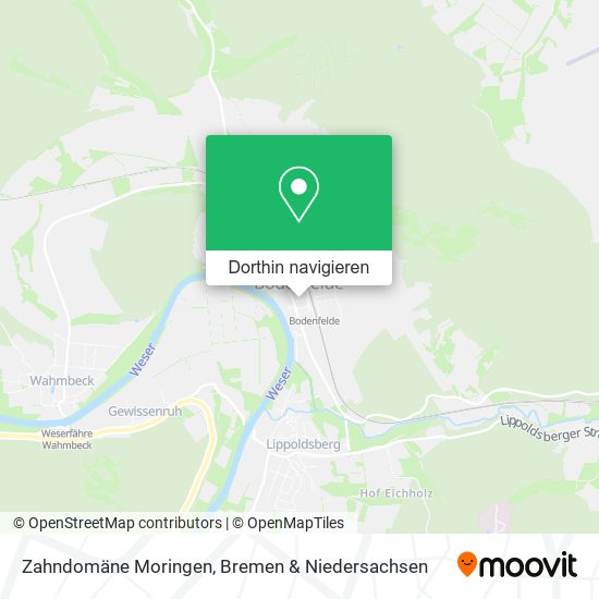 Zahndomäne Moringen Karte