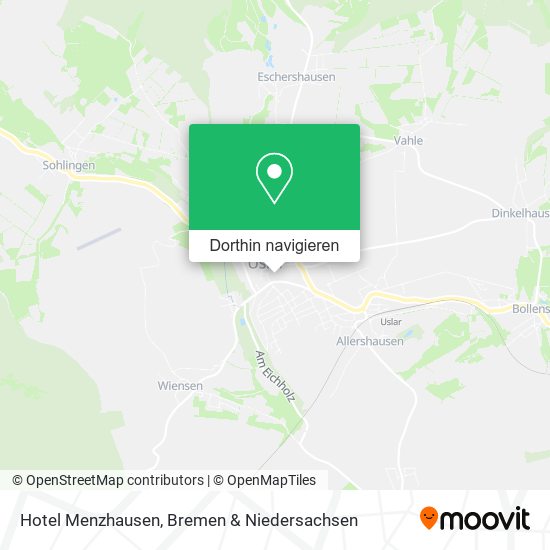 Hotel Menzhausen Karte