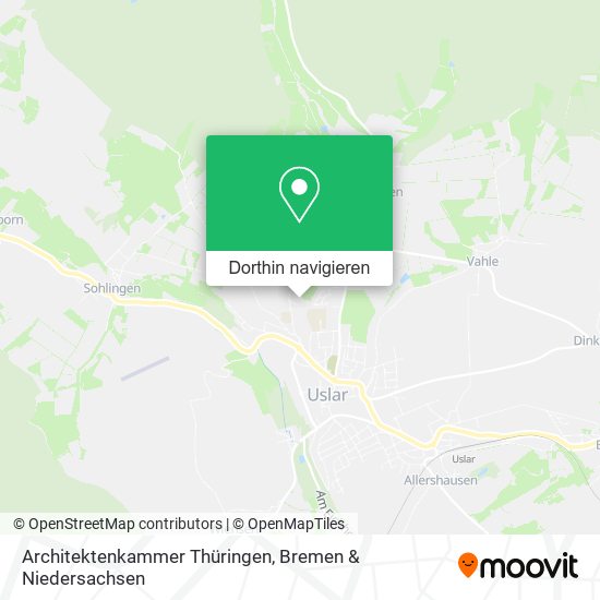 Architektenkammer Thüringen Karte