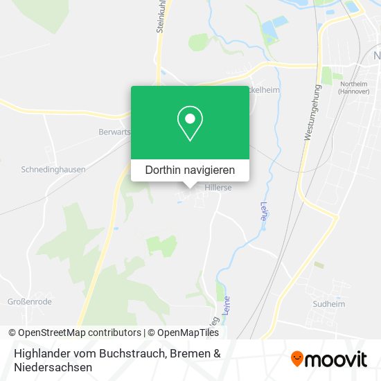 Highlander vom Buchstrauch Karte