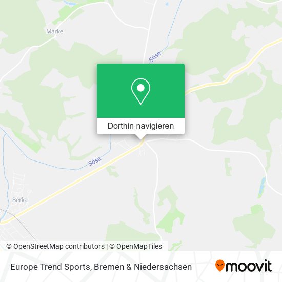 Europe Trend Sports Karte