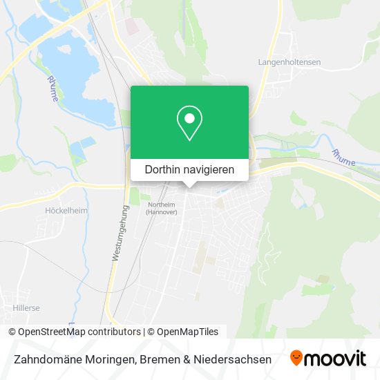 Zahndomäne Moringen Karte