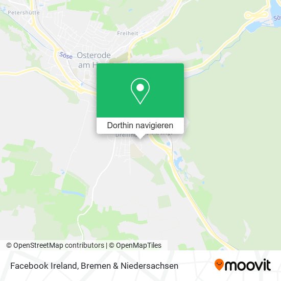 Facebook Ireland Karte
