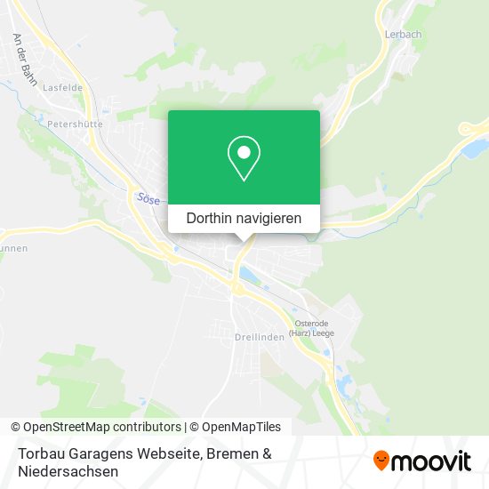 Torbau Garagens Webseite Karte