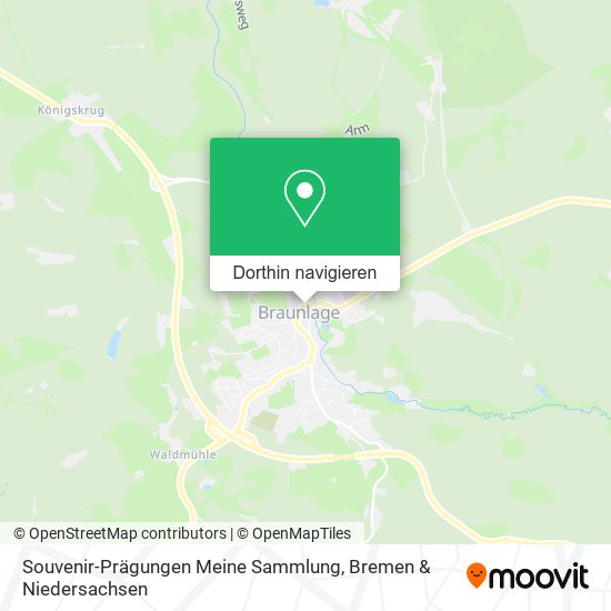 Souvenir-Prägungen Meine Sammlung Karte
