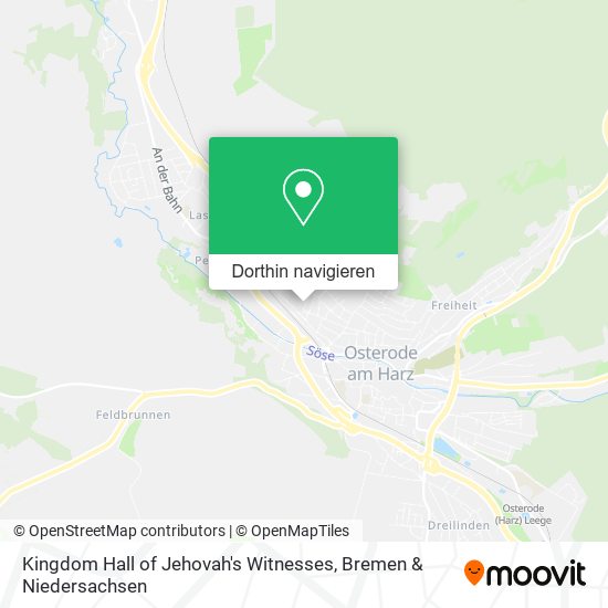 Kingdom Hall of Jehovah's Witnesses Karte