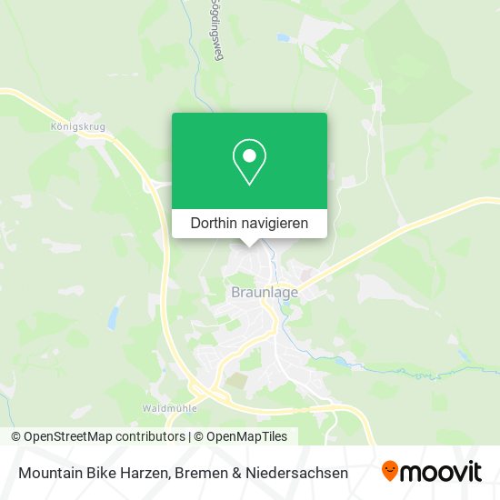 Mountain Bike Harzen Karte