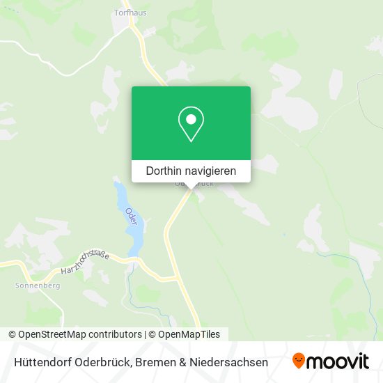 Hüttendorf Oderbrück Karte