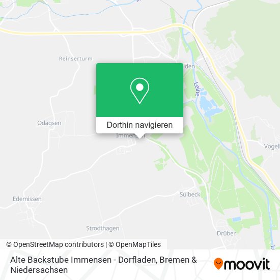 Alte Backstube Immensen - Dorfladen Karte