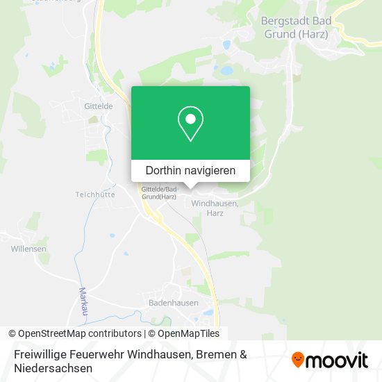 Freiwillige Feuerwehr Windhausen Karte