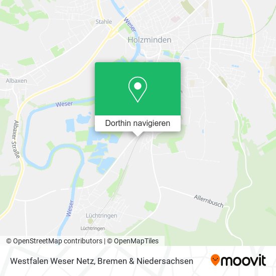 Westfalen Weser Netz Karte