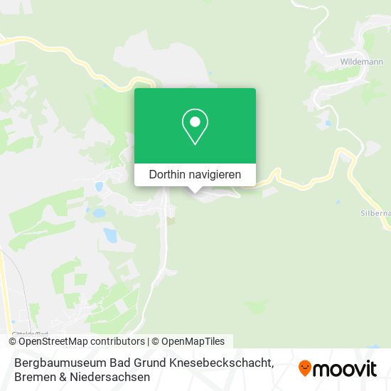 Bergbaumuseum Bad Grund Knesebeckschacht Karte