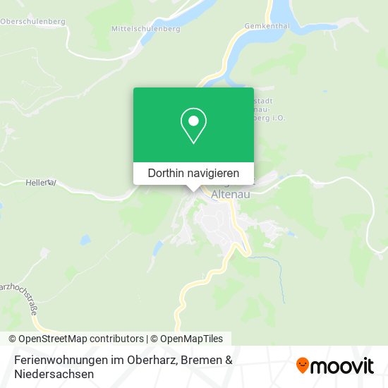 Ferienwohnungen im Oberharz Karte