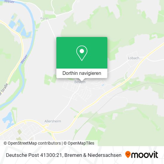 Deutsche Post 41300:21 Karte