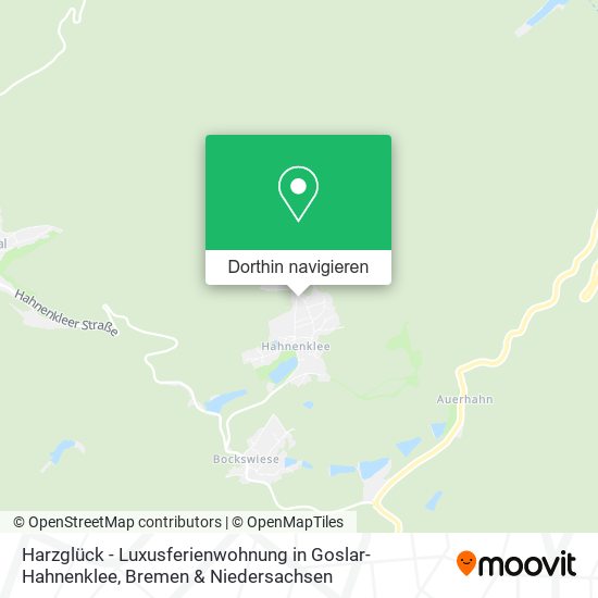 Harzglück - Luxusferienwohnung in Goslar-Hahnenklee Karte