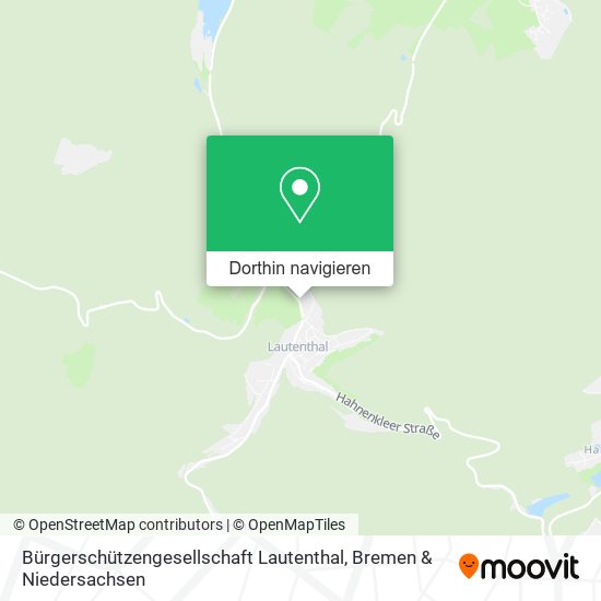 Bürgerschützengesellschaft Lautenthal Karte