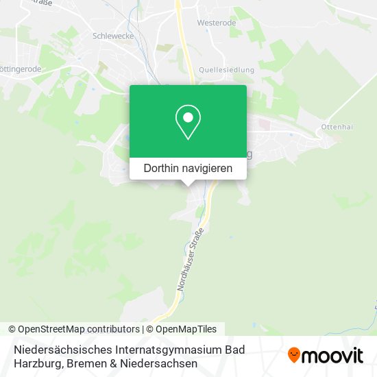 Niedersächsisches Internatsgymnasium Bad Harzburg Karte