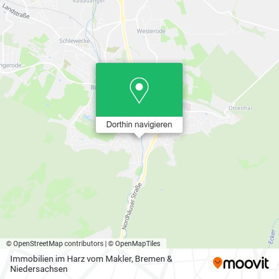 Immobilien im Harz vom Makler Karte