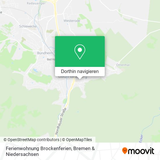 Ferienwohnung Brockenferien Karte