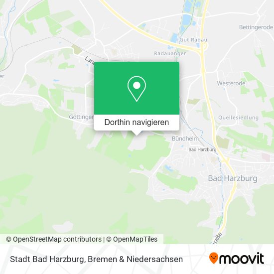 Stadt Bad Harzburg Karte