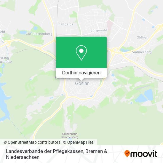 Landesverbände der Pflegekassen Karte
