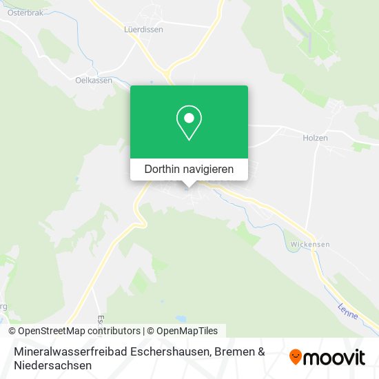 Mineralwasserfreibad Eschershausen Karte
