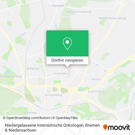 Niedergelassene Internistische Onkologen Karte