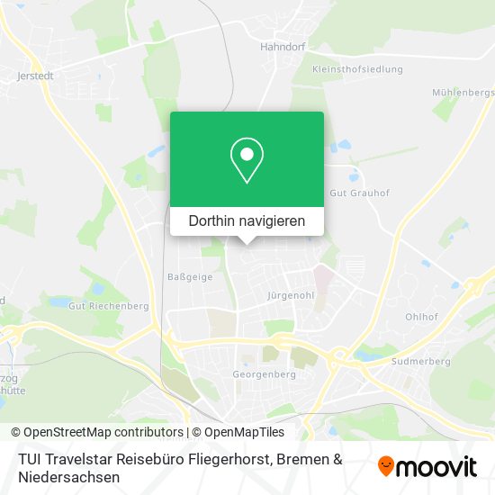 TUI Travelstar Reisebüro Fliegerhorst Karte