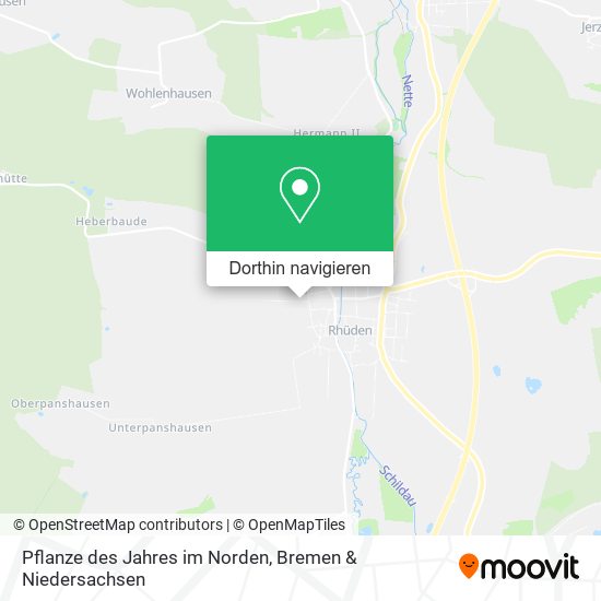 Pflanze des Jahres im Norden Karte
