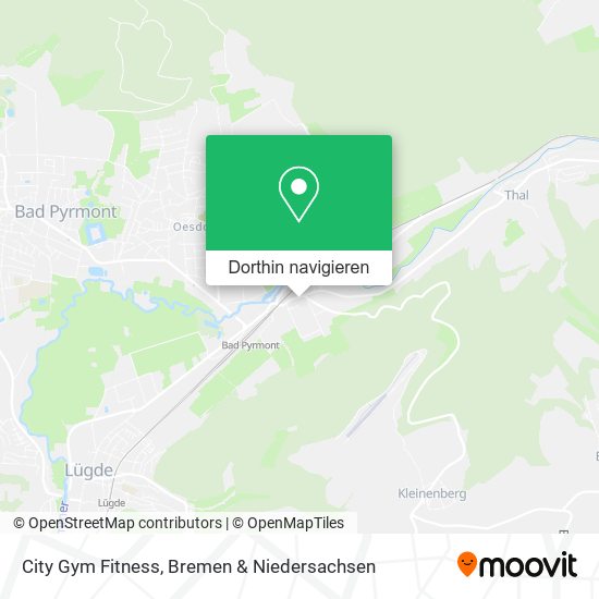 City Gym Fitness Karte