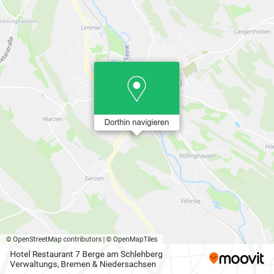 Hotel Restaurant 7 Berge am Schlehberg Verwaltungs Karte