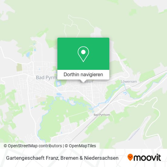Gartengeschaeft Franz Karte