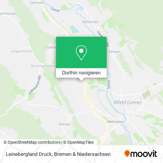Leinebergland Druck Karte