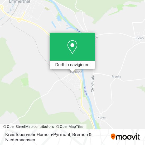 Kreisfeuerwehr Hameln-Pyrmont Karte