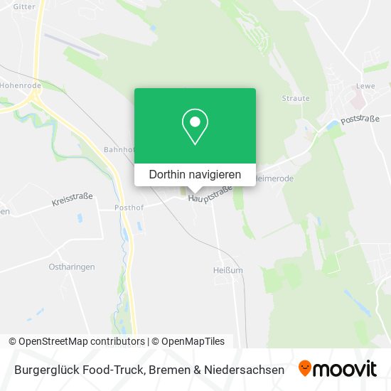 Burgerglück Food-Truck Karte