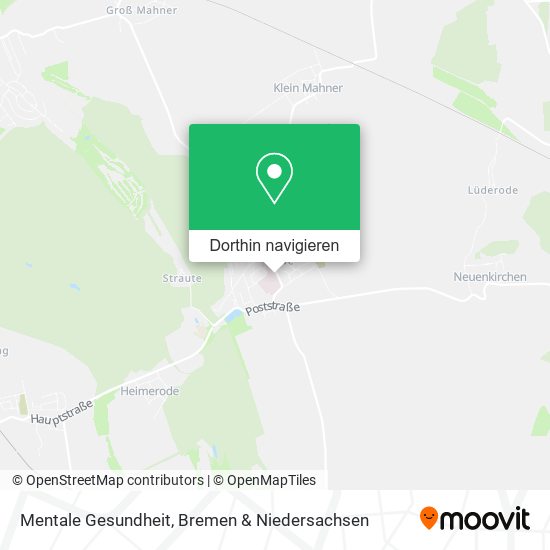 Mentale Gesundheit Karte