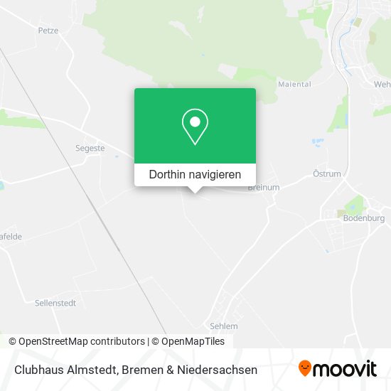 Clubhaus Almstedt Karte