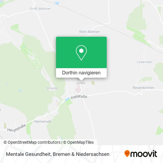 Mentale Gesundheit Karte