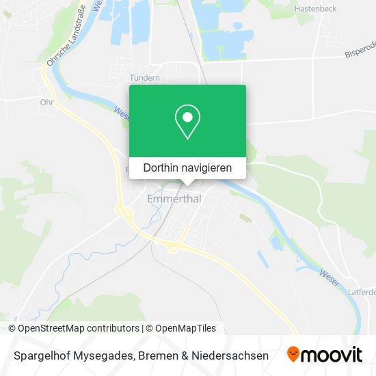 Spargelhof Mysegades Karte