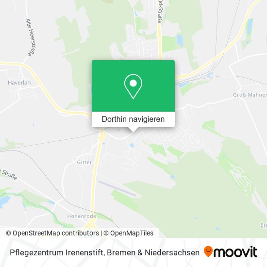 Pflegezentrum Irenenstift Karte