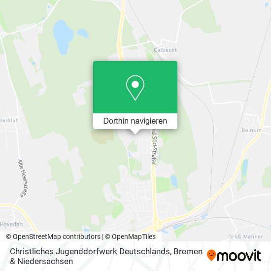 Christliches Jugenddorfwerk Deutschlands Karte