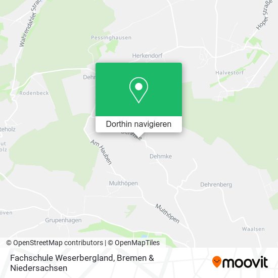 Fachschule Weserbergland Karte