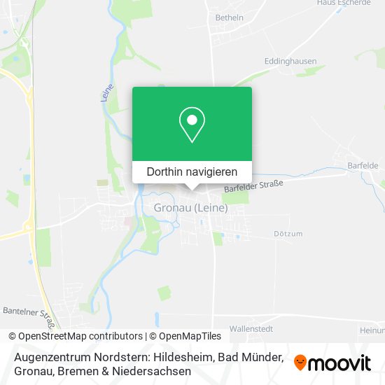 Augenzentrum Nordstern: Hildesheim, Bad Münder, Gronau Karte