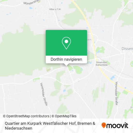 Quartier am Kurpark Westfälischer Hof Karte