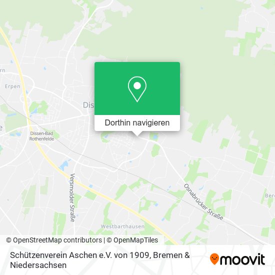 Schützenverein Aschen e.V. von 1909 Karte