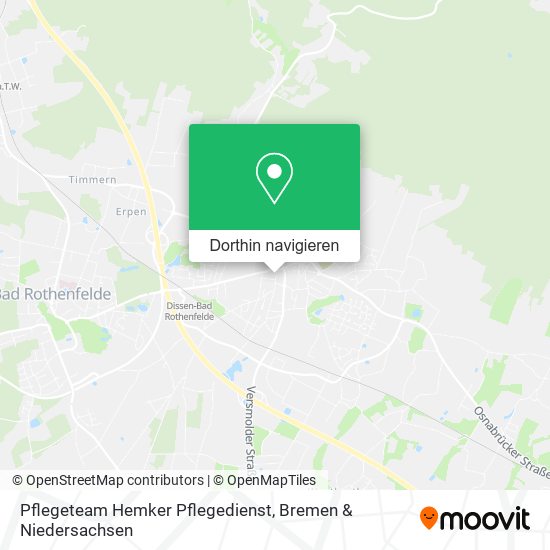 Pflegeteam Hemker Pflegedienst Karte