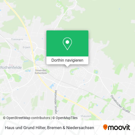 Haus und Grund Hilter Karte